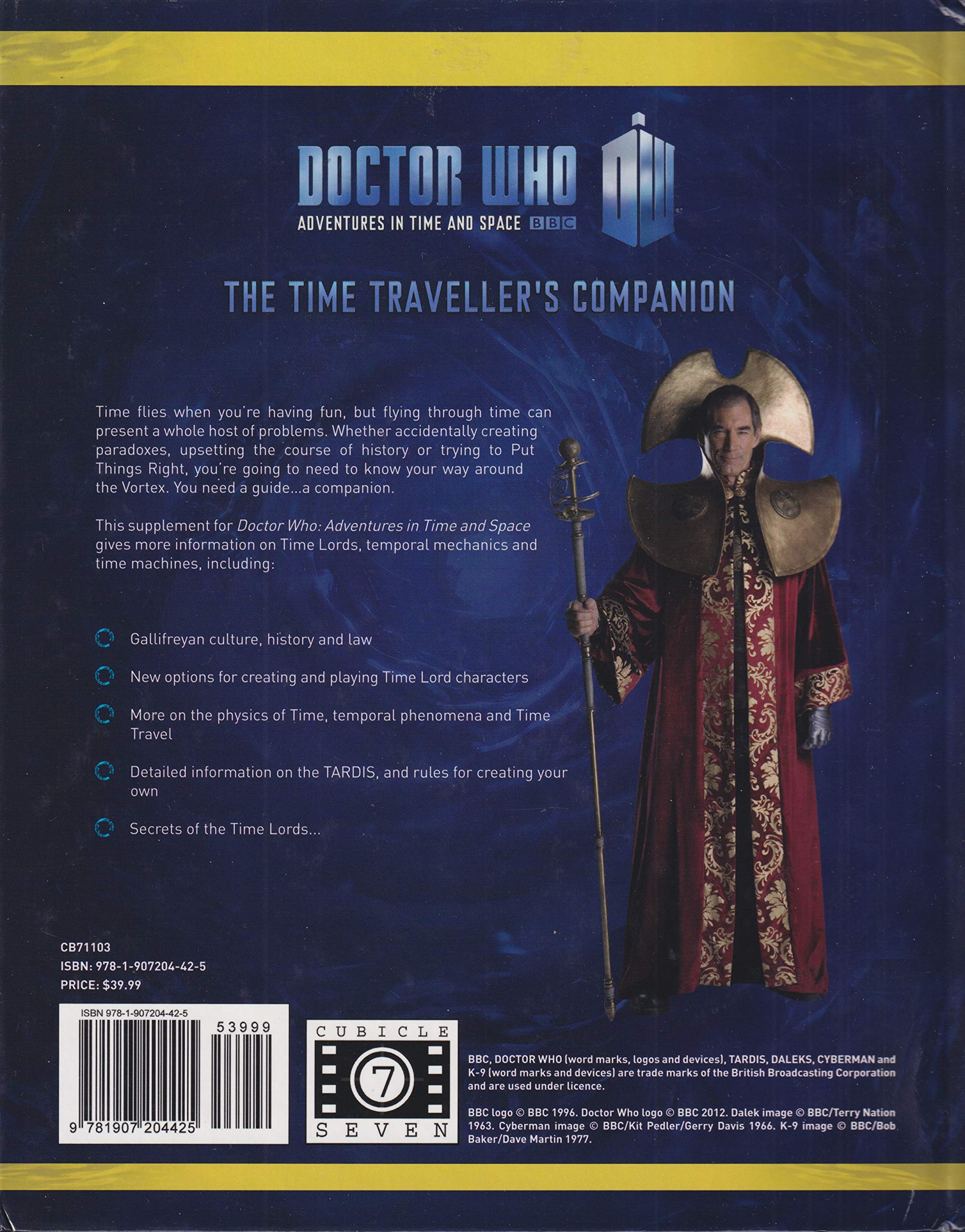 Dr Who Time Travellers Companion (Doctor Who Rpg)