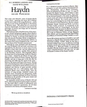 Haydn: His Life And Music