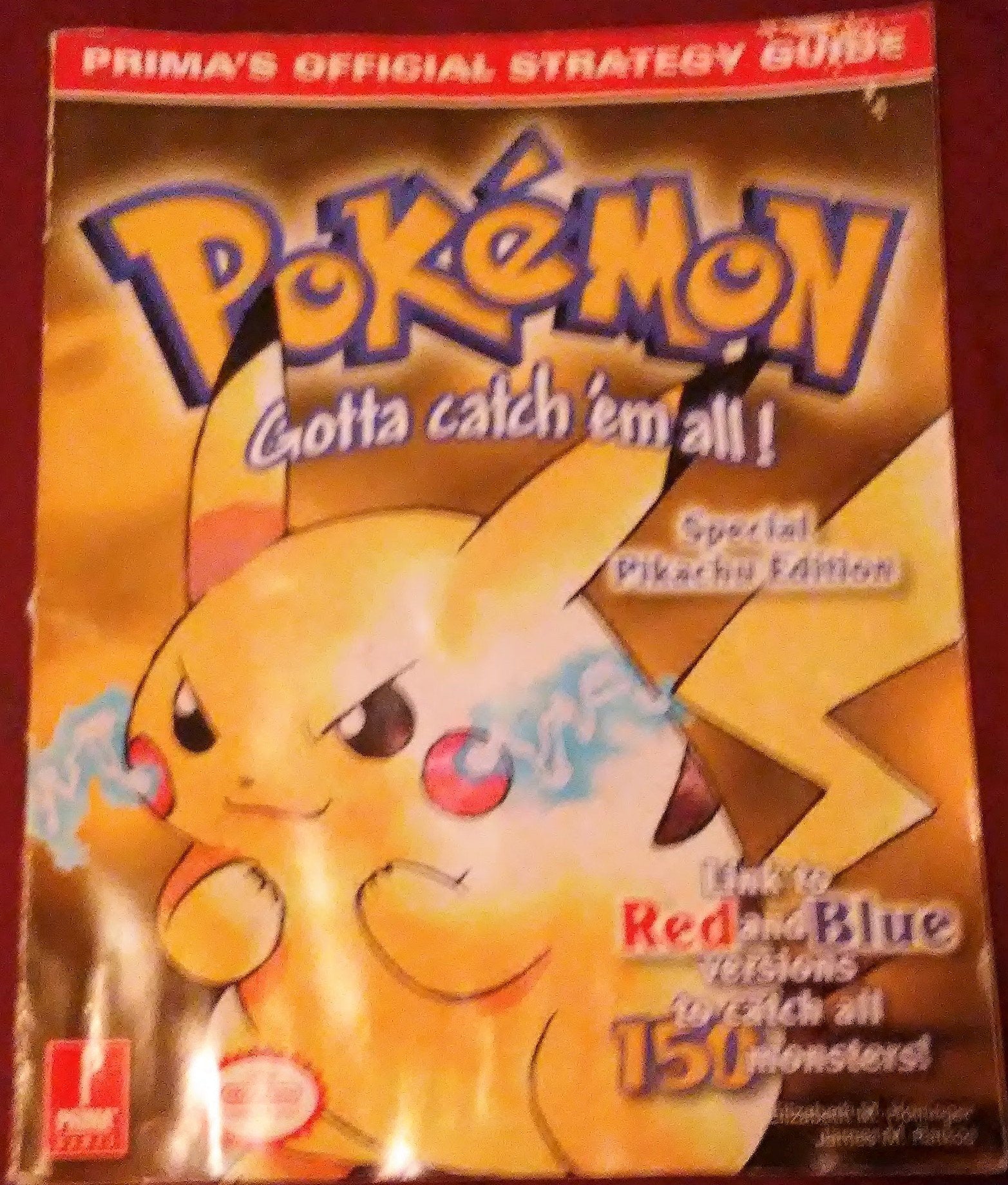 Pokemon Yellow (Prima's Official Strategy Guide),Used