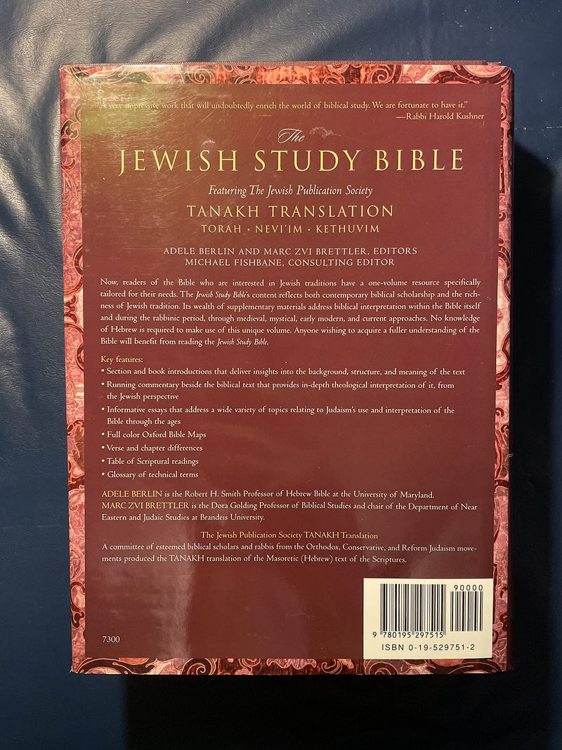 The Jewish Study Bible by Oxford University Press - TANAKH Translation Edition