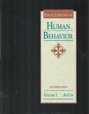 Encyclopedia of Human Behavior, FourVolume Set: 14,Used