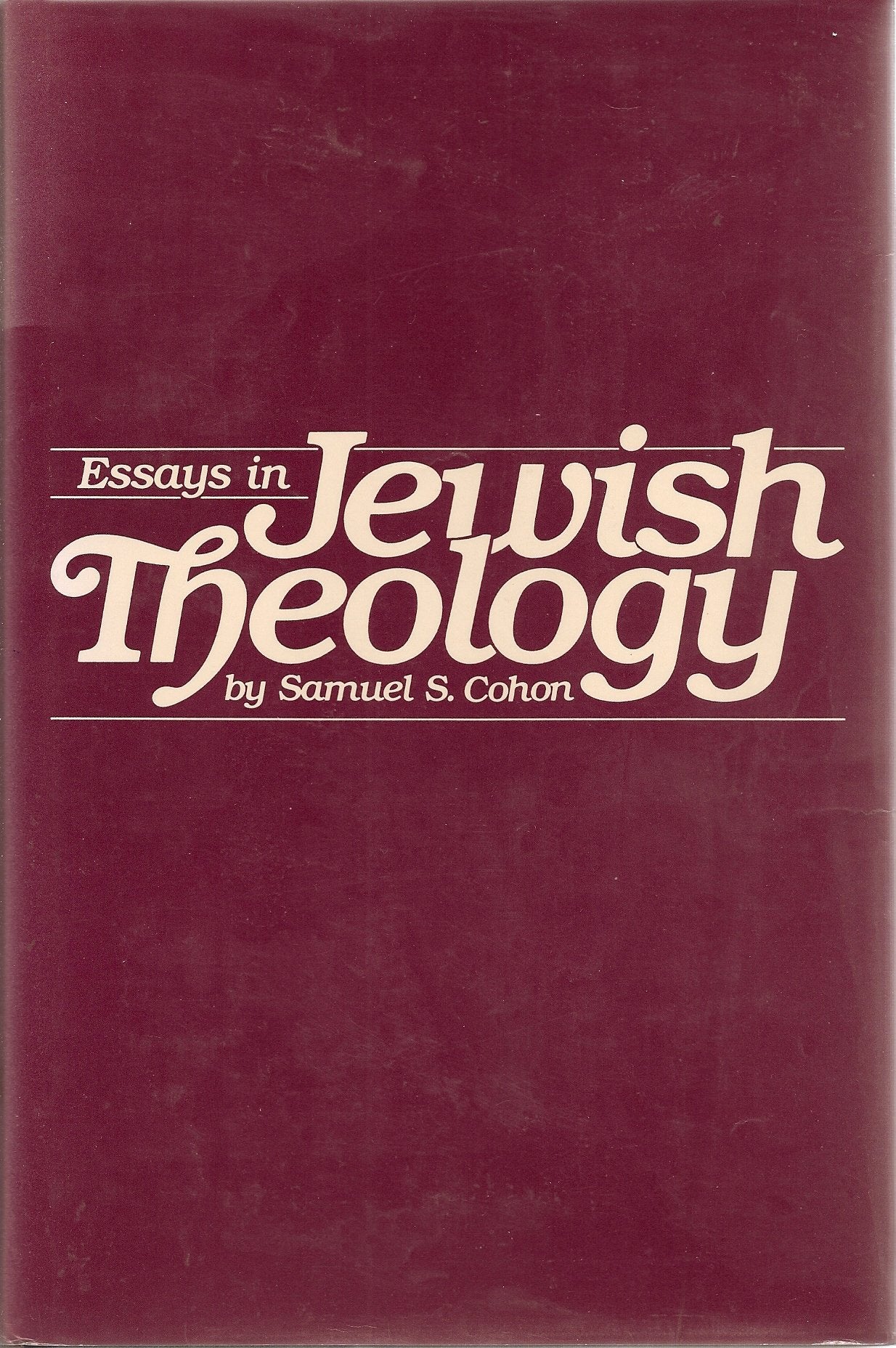 Essays in Jewish Theology,Used