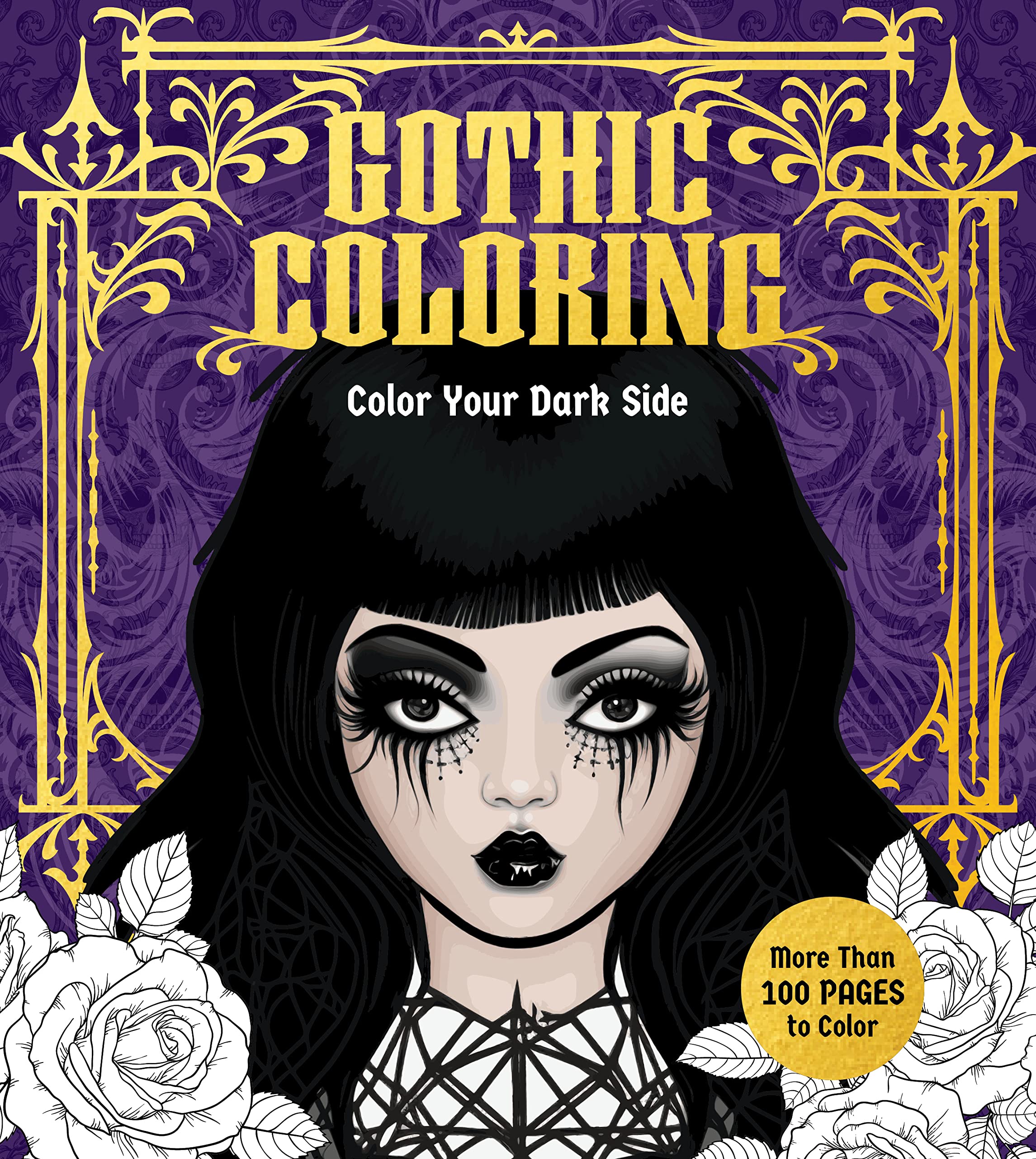Gothic Coloring: Color Your Dark Side  More Than 100 Pages To Color (Chartwell Coloring Books),Used