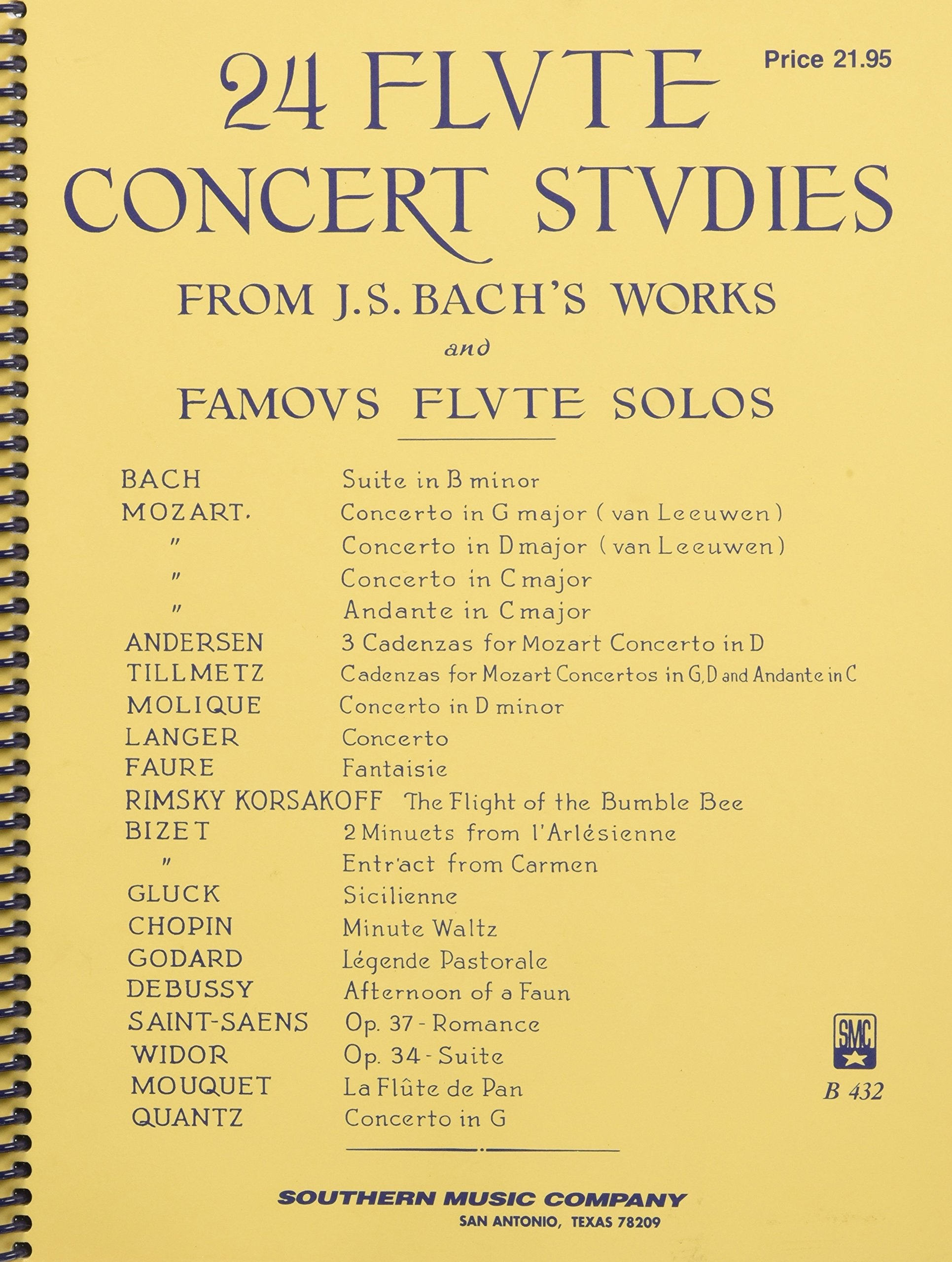 24 Flute Concert Studies: Unaccompanied Flute,New