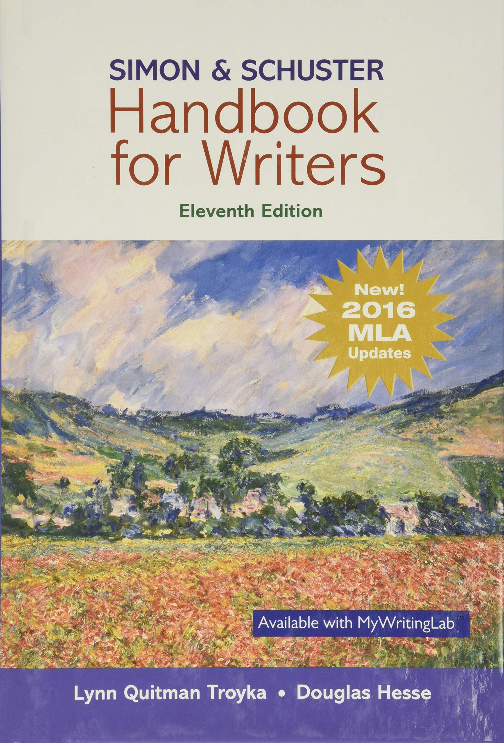 Simon & Schuster Handbook For Writers, Mla Update Edition,New