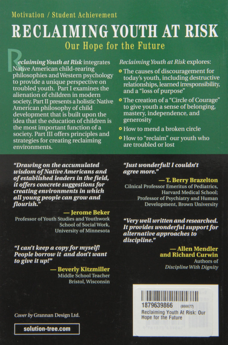 Reclaiming Youth at Risk: Our Hope for the Future,Used