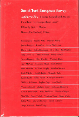 Soviet/East European Survey, 19841985: Selected Research and Analysis from Radio Free Europe/Radio Liberty,Used