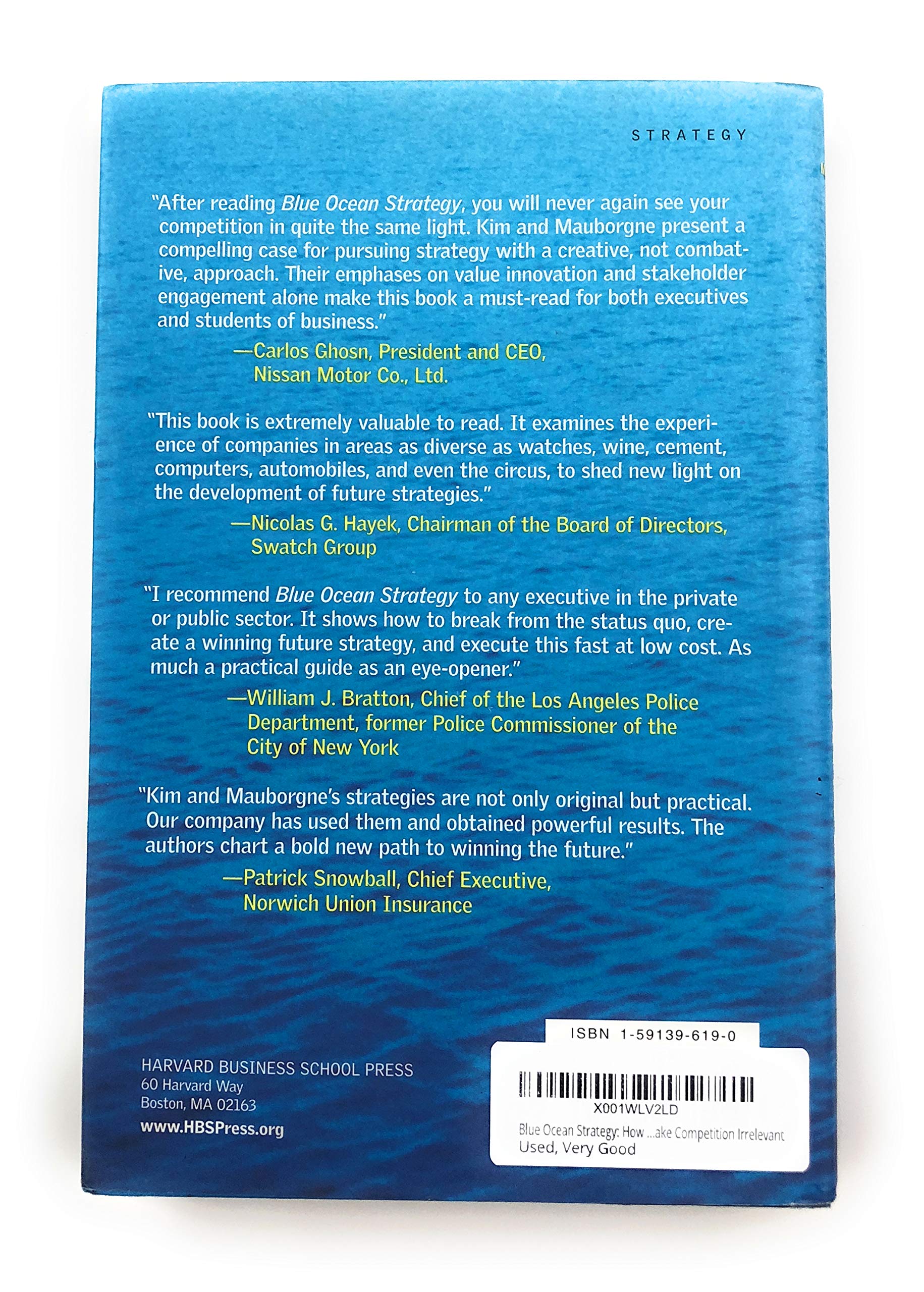 Blue Ocean Strategy: How to Create Uncontested Market Space and Make Competition Irrelevant,New