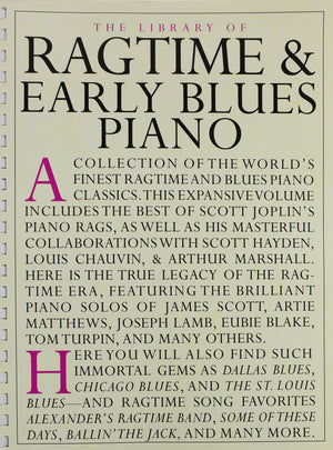 The Library of Ragtime and Early Blues Piano (Library of Series),Used
