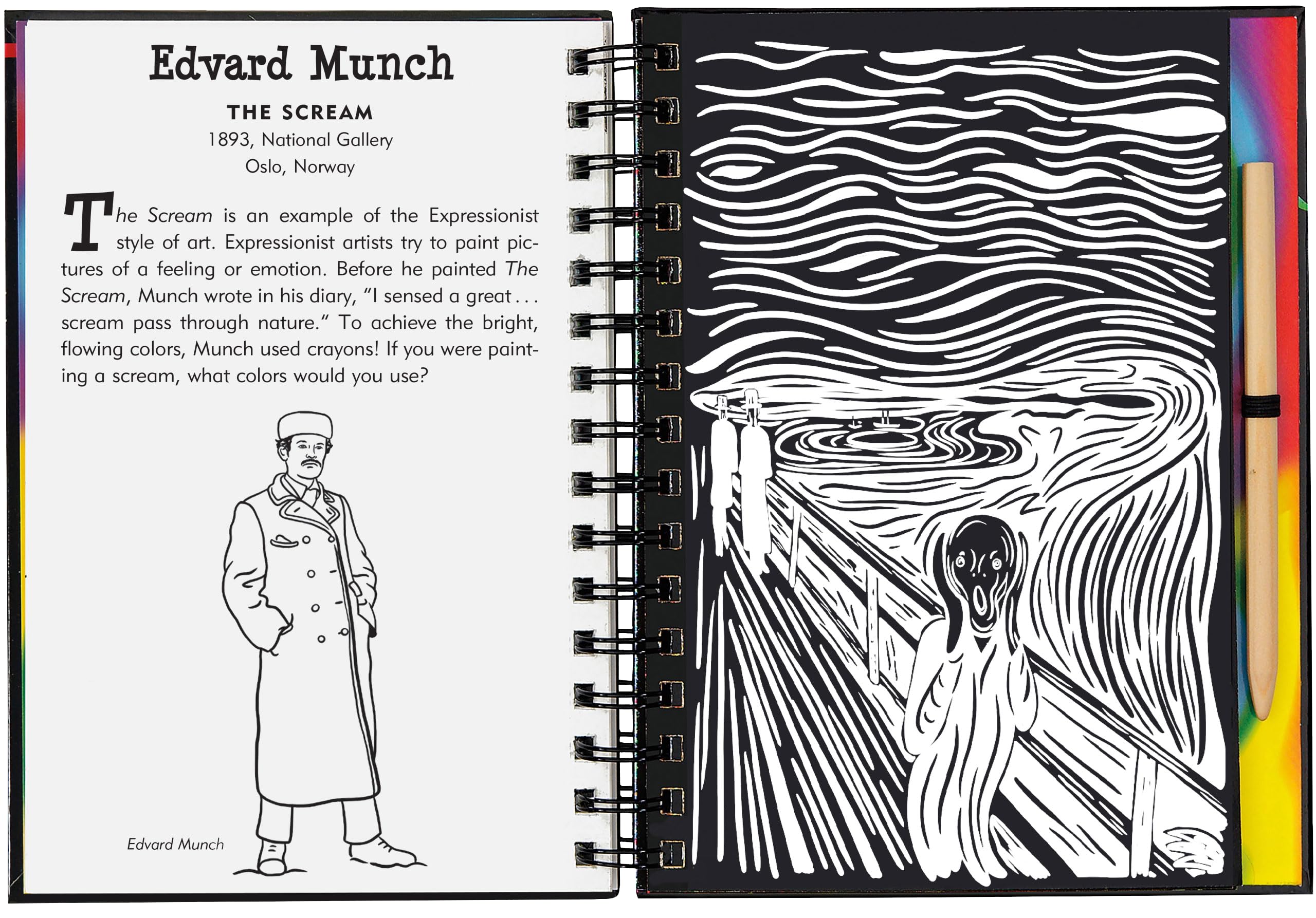 Scratch & Sketch Fine Art (Trace Along),Used