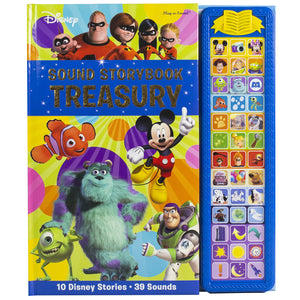 Disney Mickey Mouse, Minnie, Toy Story, And More!  Sound Storybook Treasury Board Book  Pi Kids,Used