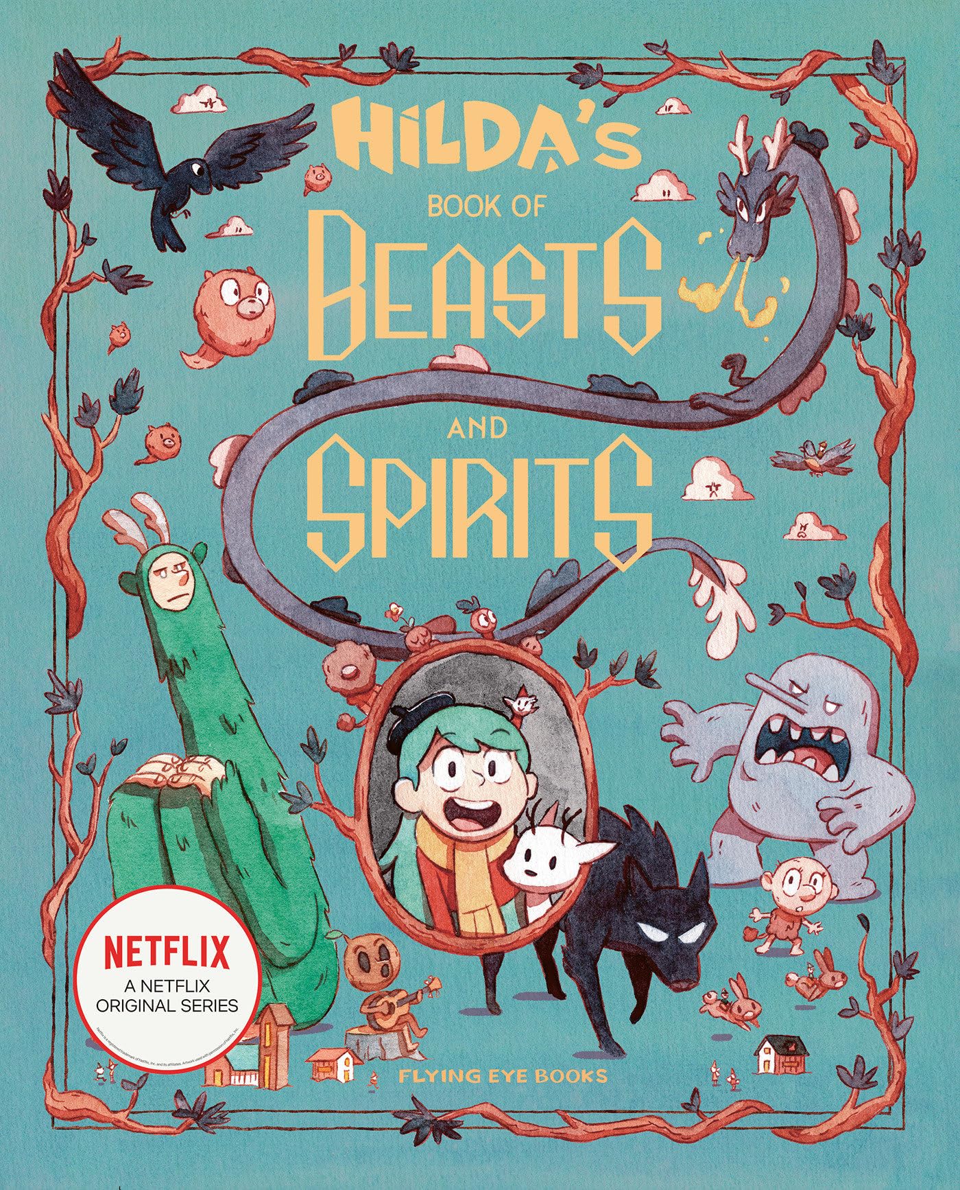 Flying Eye Books Hilda's Book of Beasts and Spirits - Sky Blue Tie-In Edition