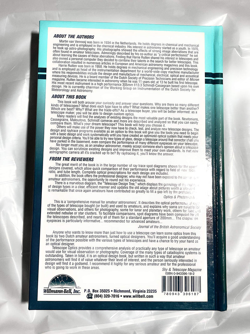 Telescope Optics : A Comprehensive Manual for Amateur Astronomers,Used