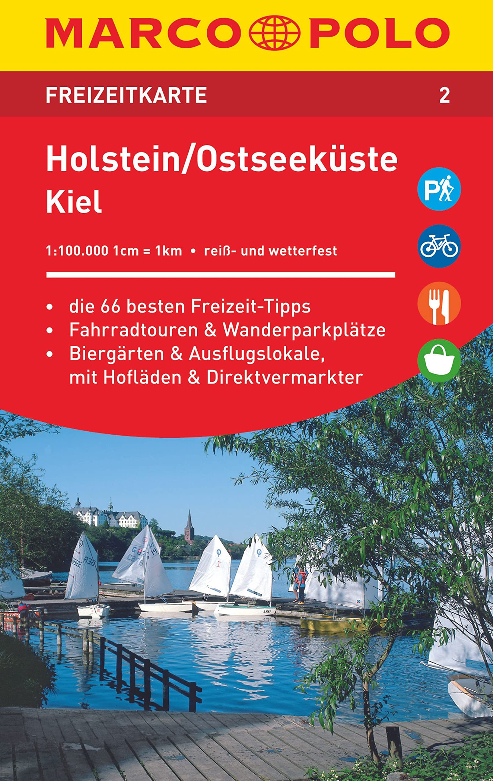 Marco Polo FZK02 Holstein  Oostzeekust: Toeristische kaart 1:100 000 (German Edition),Used