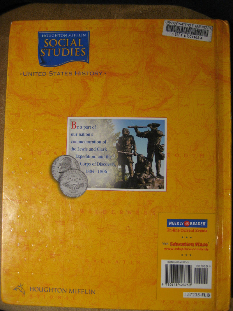 Houghton Mifflin Social Studies Florida: Student Edition Level 5 United States History 2006,Used