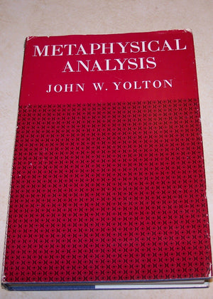 Metaphysical Analysis,Used