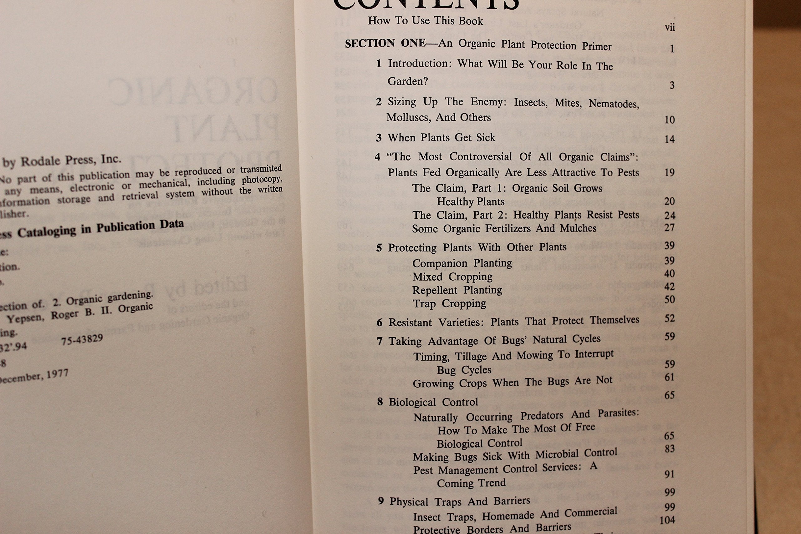 Organic Plant Protection,Used