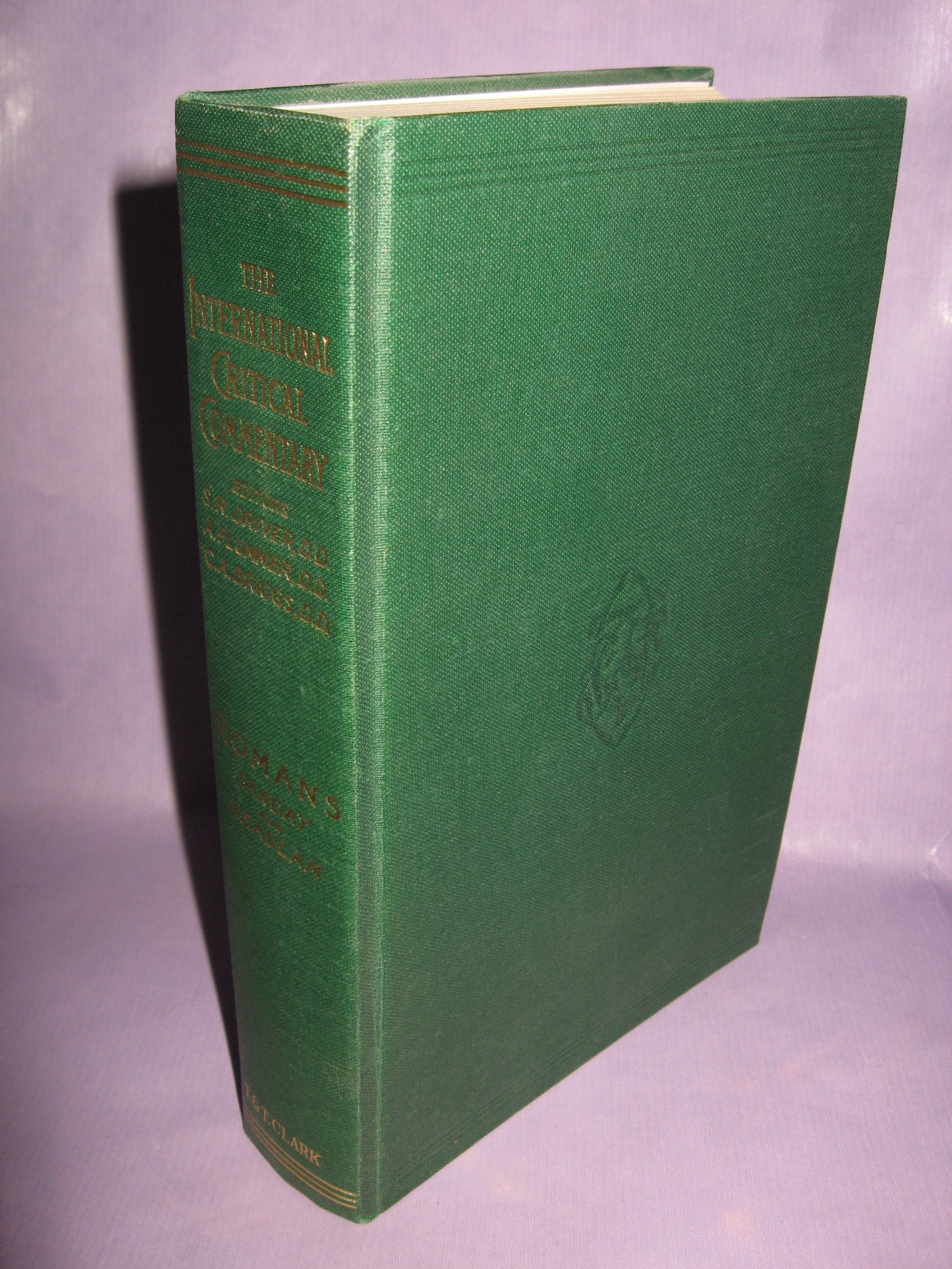 A Critical And Exegetical Commentary On The Epistle To The Romans (International Critical Commentary),New