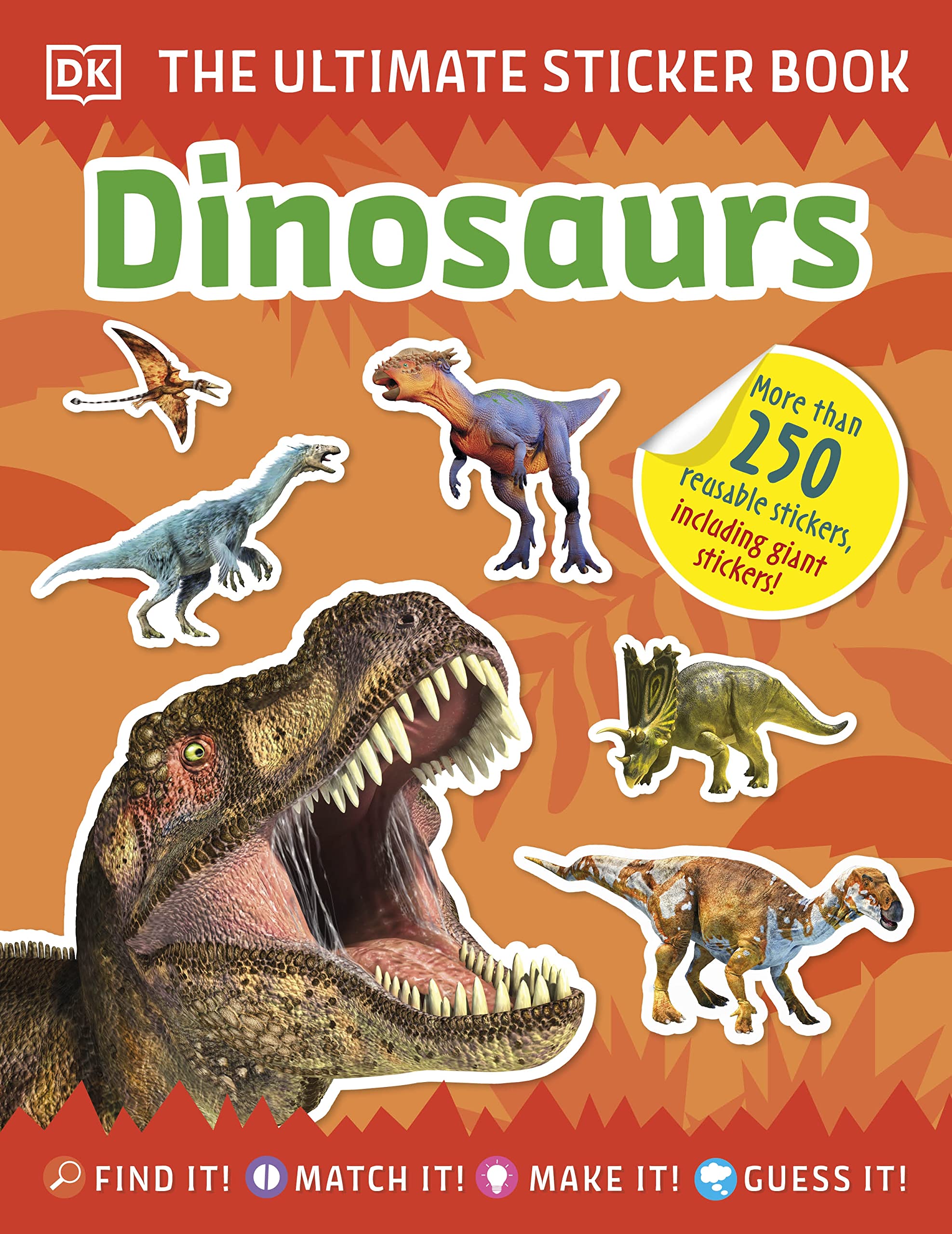 The Ultimate Sticker Book Dinosaurs,New