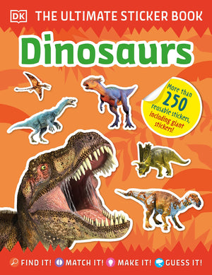 The Ultimate Sticker Book Dinosaurs,New