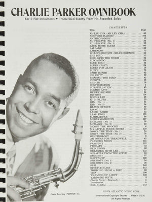 Charlie Parker  Omnibook: For Eflat Instruments By Parker, Charlie (2009) Plastic Comb,New