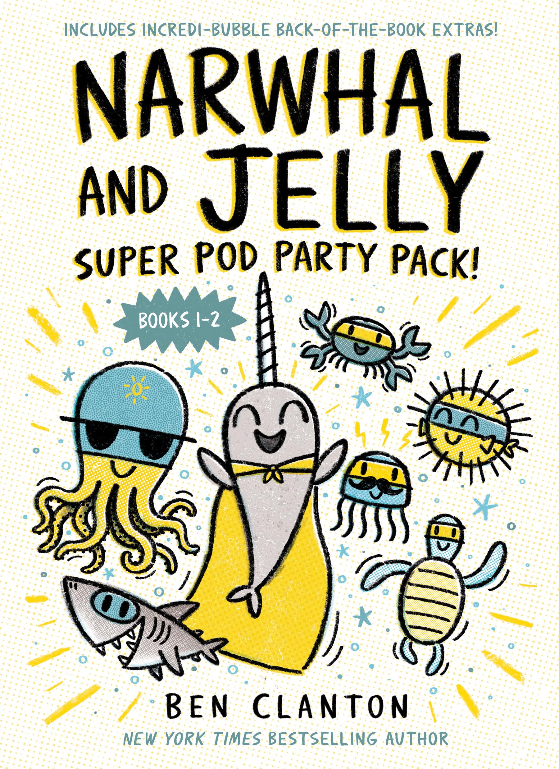 Narwhal And Jelly: Super Pod Party Pack! (Paperback Books 1 & 2) (A Narwhal And Jelly Book),Used