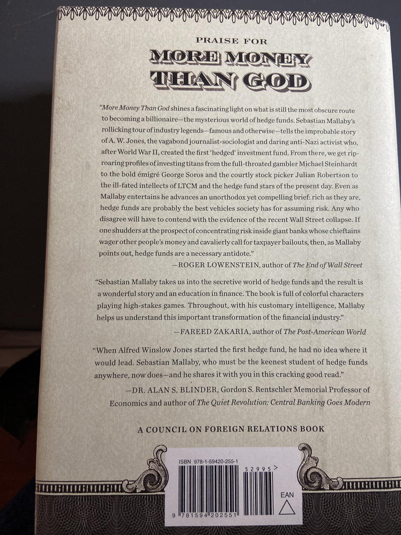More Money Than God: Hedge Funds and the Making of a New Elite,New