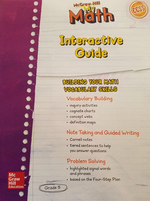 MH My Math ELD SE Grade 5 (ELEMENTARY MATH CONNECTS) (Spanish Edition),Used