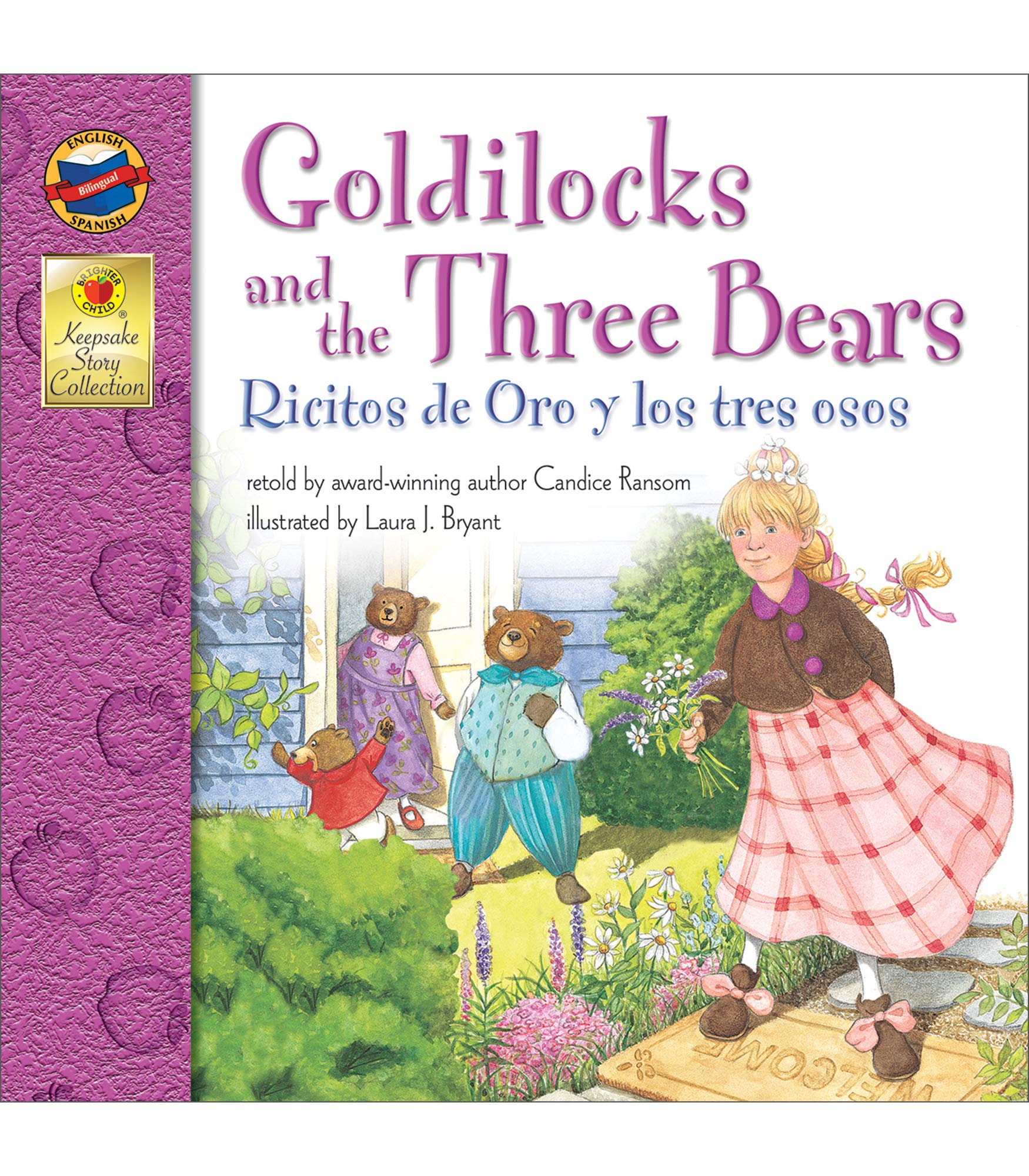Carson Dellosa Ricitos de Oro y los tres ojos (Goldilocks and the Three Bears), Bilingual Childrens Book Spanish/English, Guided,New