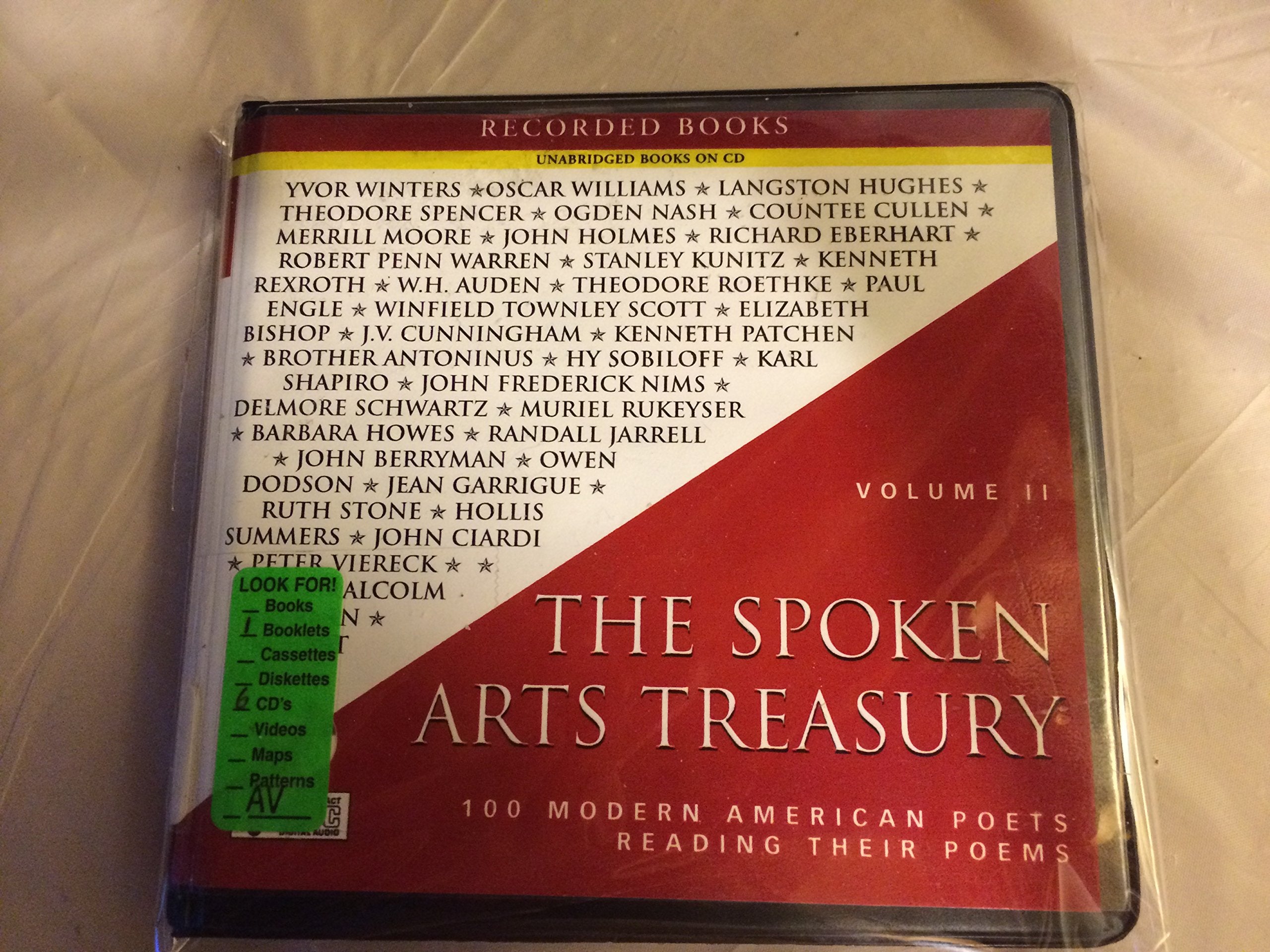 The Spoken Arts Treasury 100 Modern American Poets Reading Their Poems (volume 2),Used