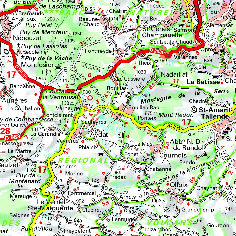Michelin Map France: Allier, PuydeDme 326 (Maps/Local (Michelin)) (English and French Edition),Used