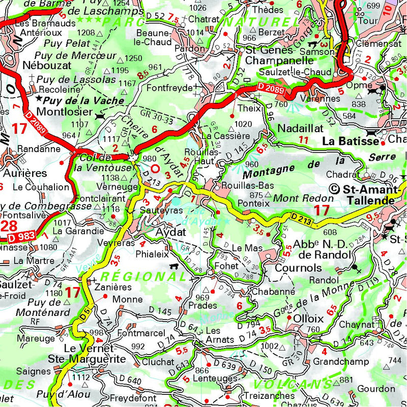 Michelin Map France: Allier, PuydeDme 326 (Maps/Local (Michelin)) (English and French Edition),Used