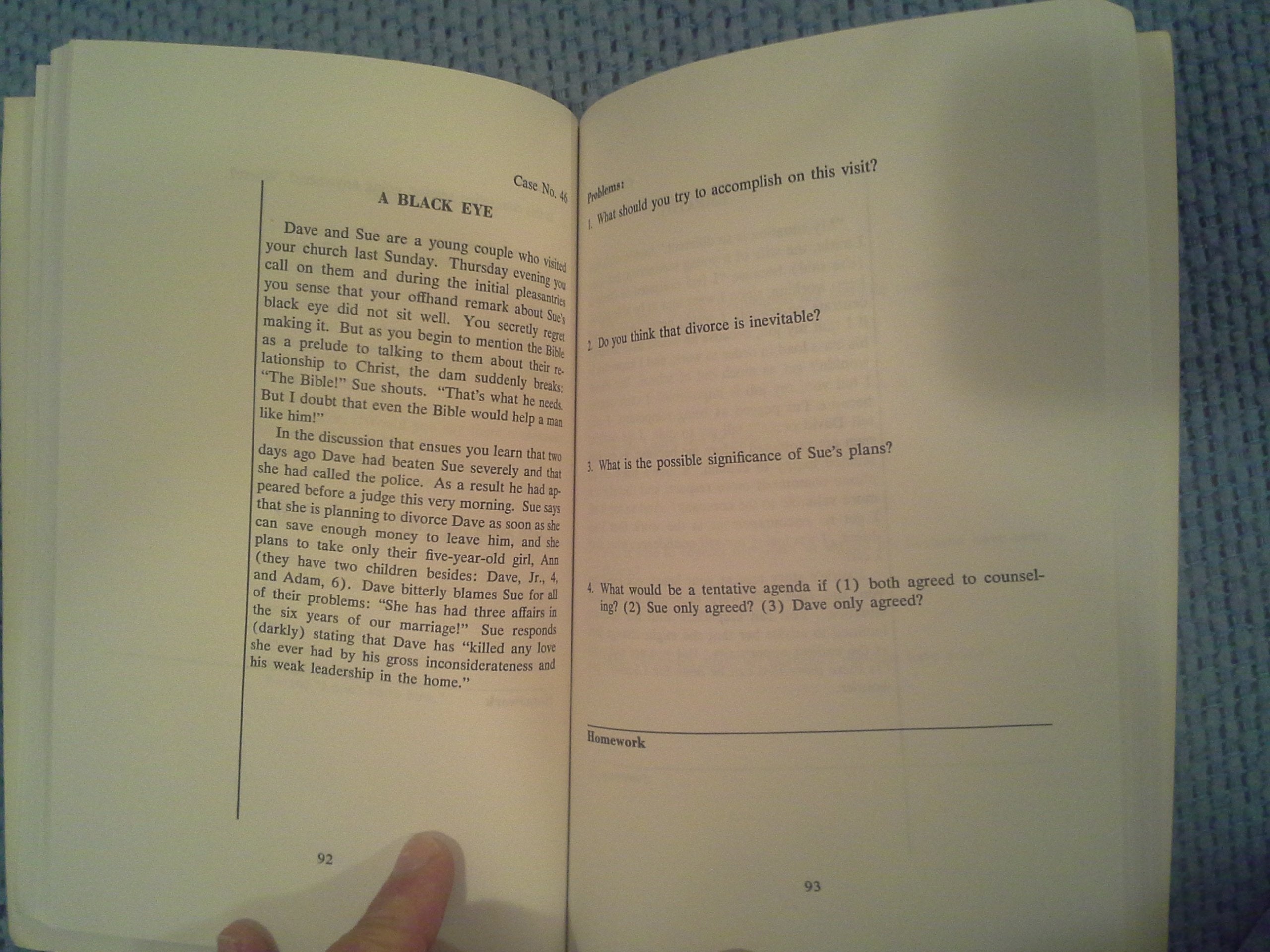 The Christian Counselor's Casebook,Used