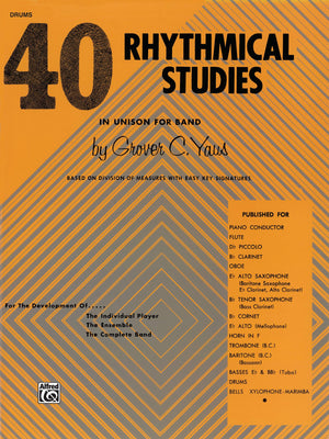 40 Rhythmical Studies: Drums,Used
