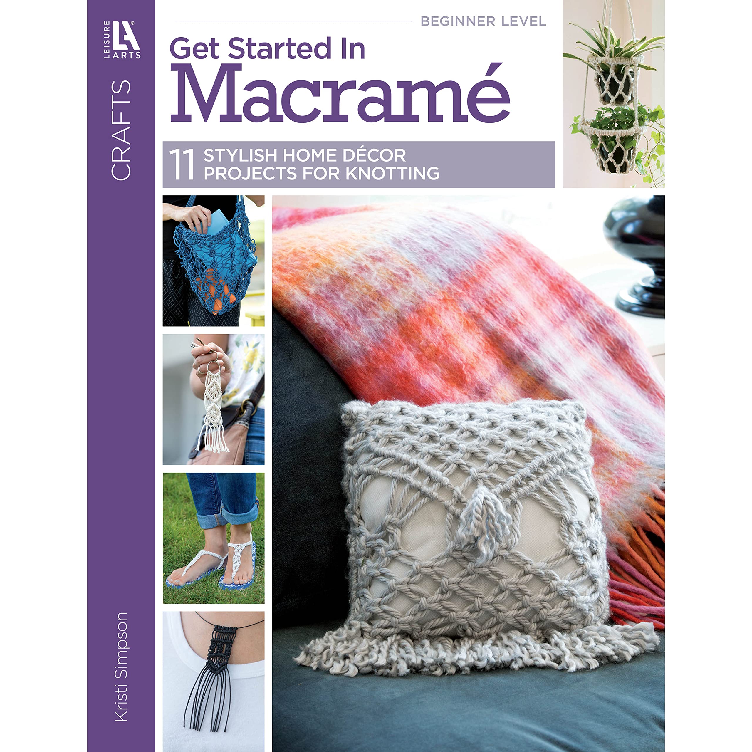 Macrame11 Stylish Wall Hangings & Other Projects for Beginners,Used