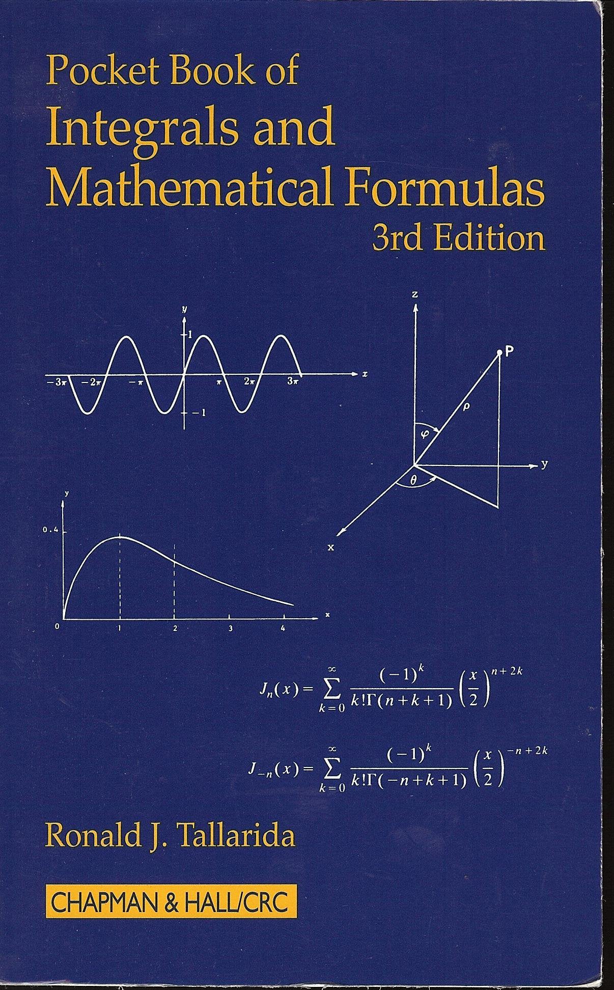 Pocket Book of Integrals and Mathematical Formulas, 3rd Edition,Used