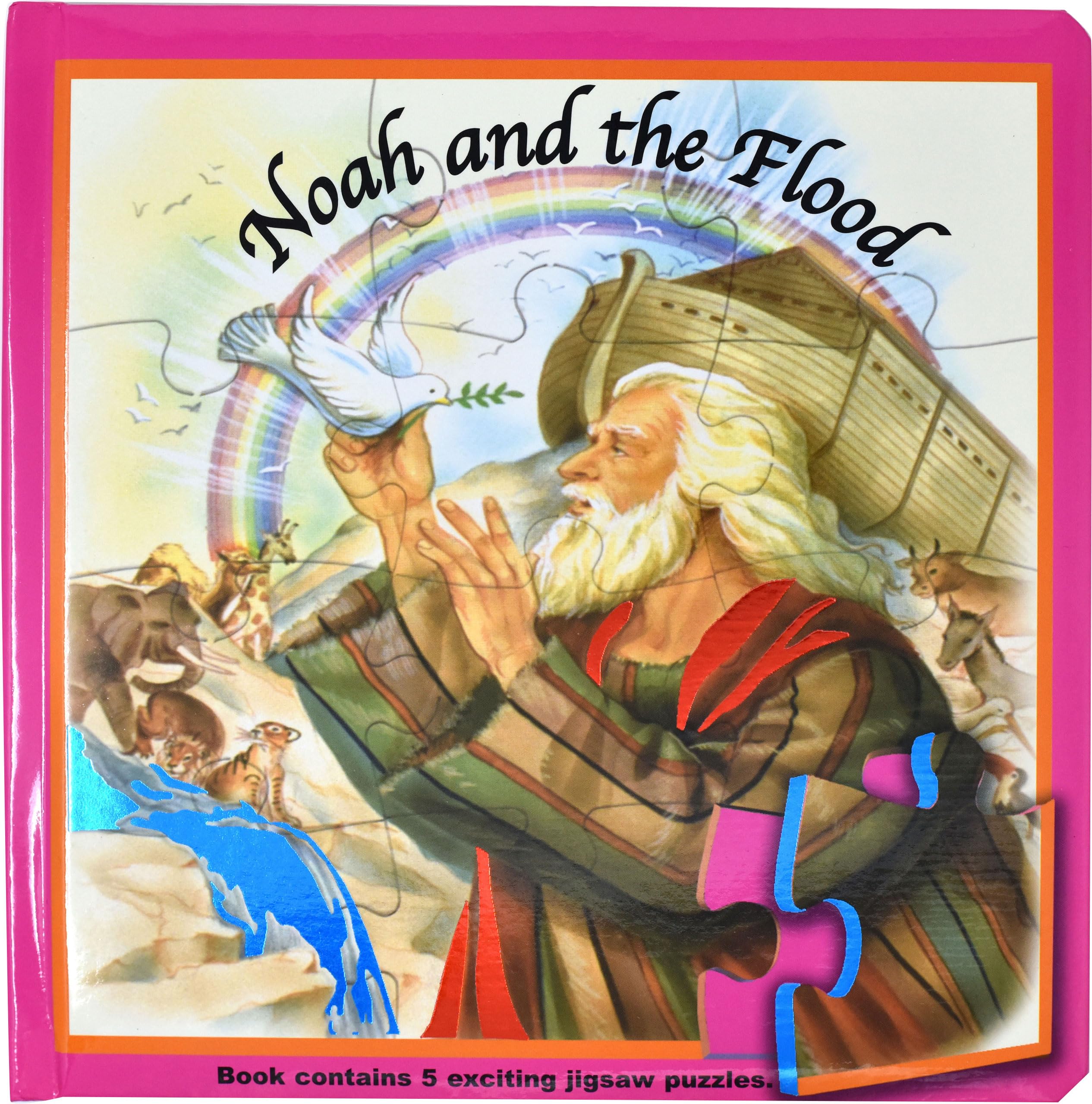 Noah and the Flood (Puzzle Book): St. Joseph Puzzle Book: Book Contains 5 Exciting Jigsaw Puzzles,Used