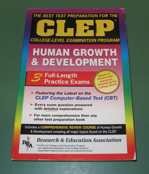 CLEP Human Growth & Development (REA)The Best Test Prep for the CLEP Exam (CLEP Test Preparation),Used