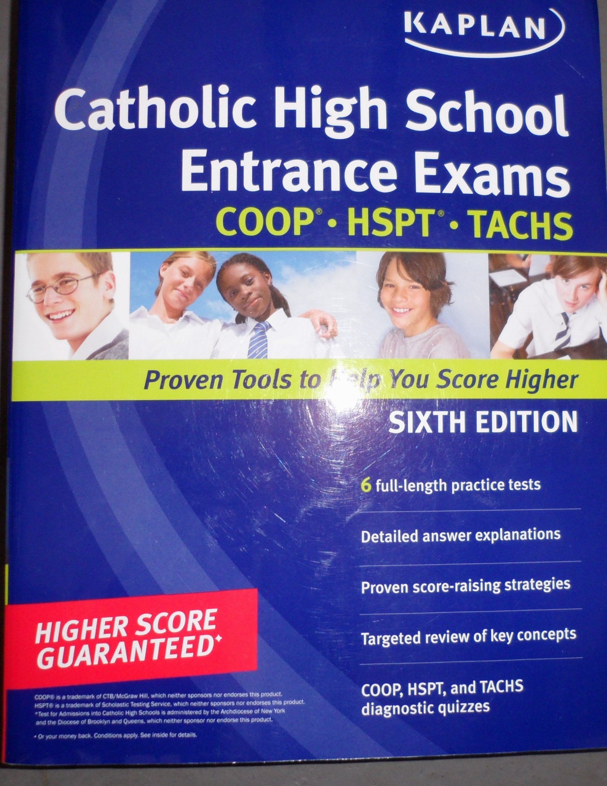 Kaplan Catholic High School Entrance Exams: COOP * HSPT * TACHS (Kaplan Test Prep),Used