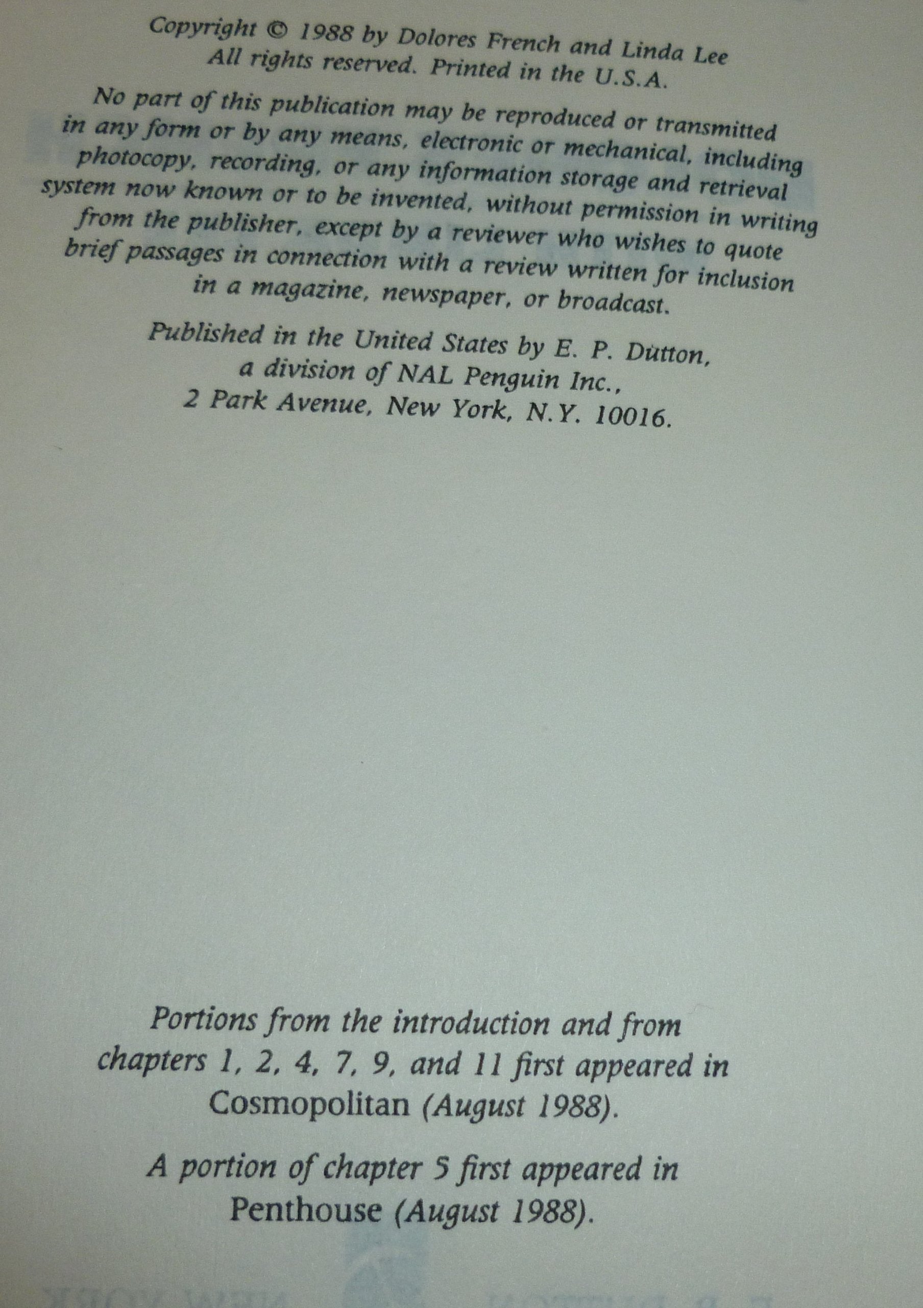 Working: My Life as a Prostitute,Used