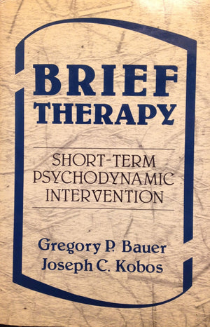 Brief therapy: Shortterm psychodynamic intervention,Used