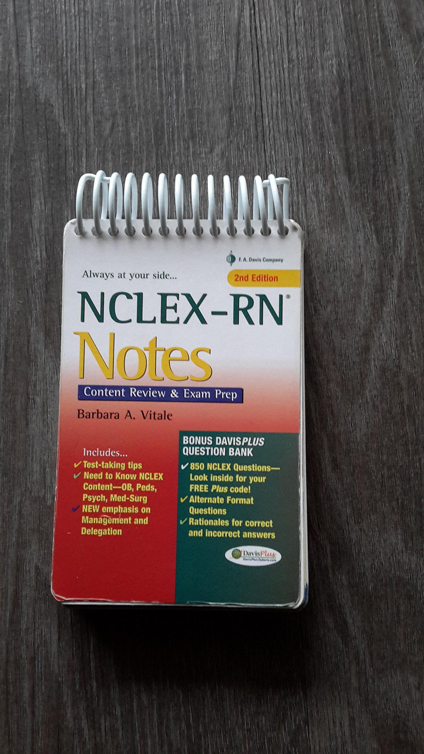 NCLEXRN Notes: Content Review & Exam Prep (Davis's Notes),Used