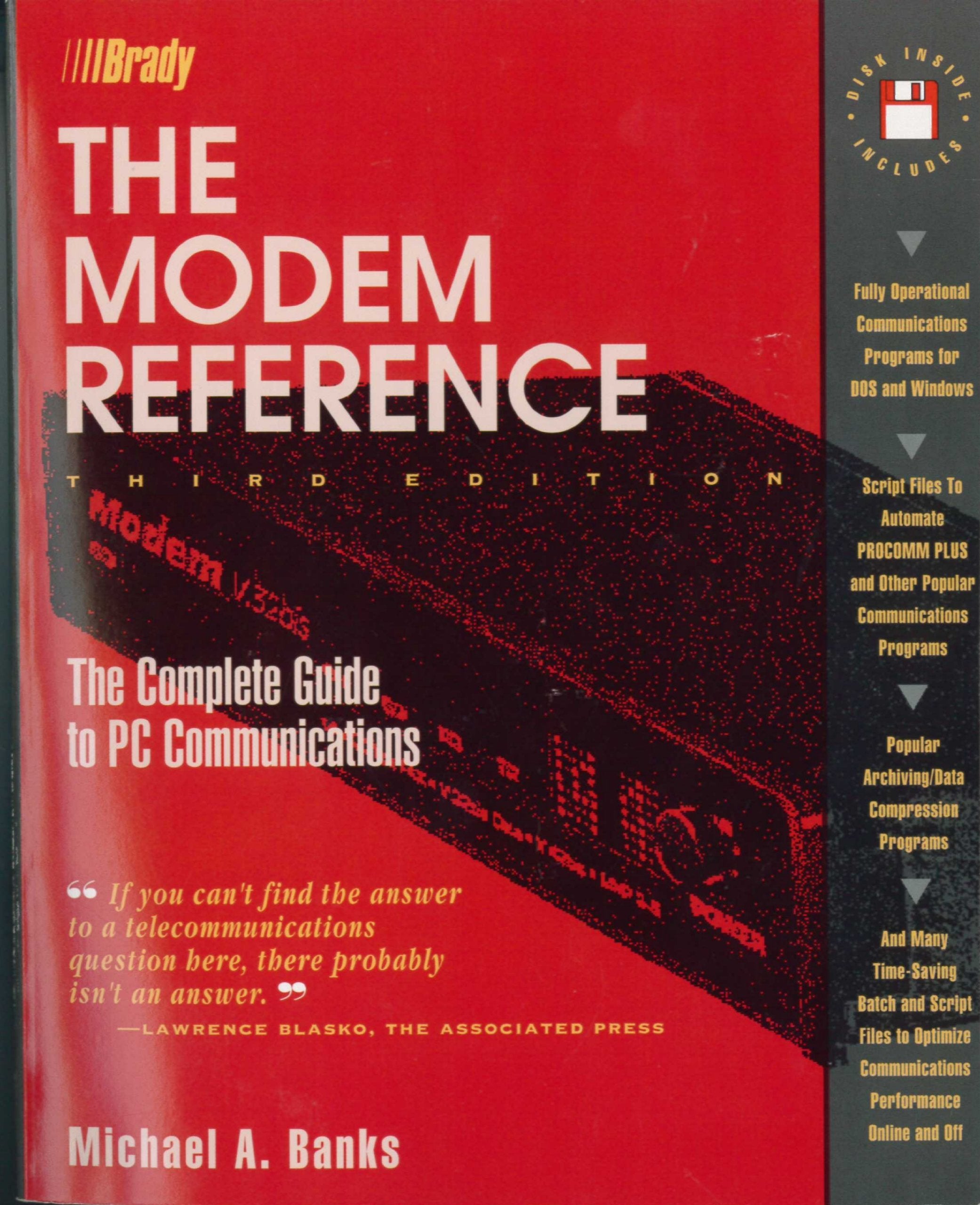 The Modem Reference/Book and Disk,Used