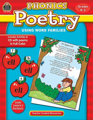 Phonics Poetry Using Word Families Grades K2,Used