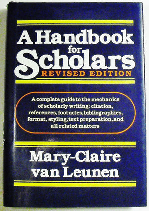 A Handbook for Scholars,Used