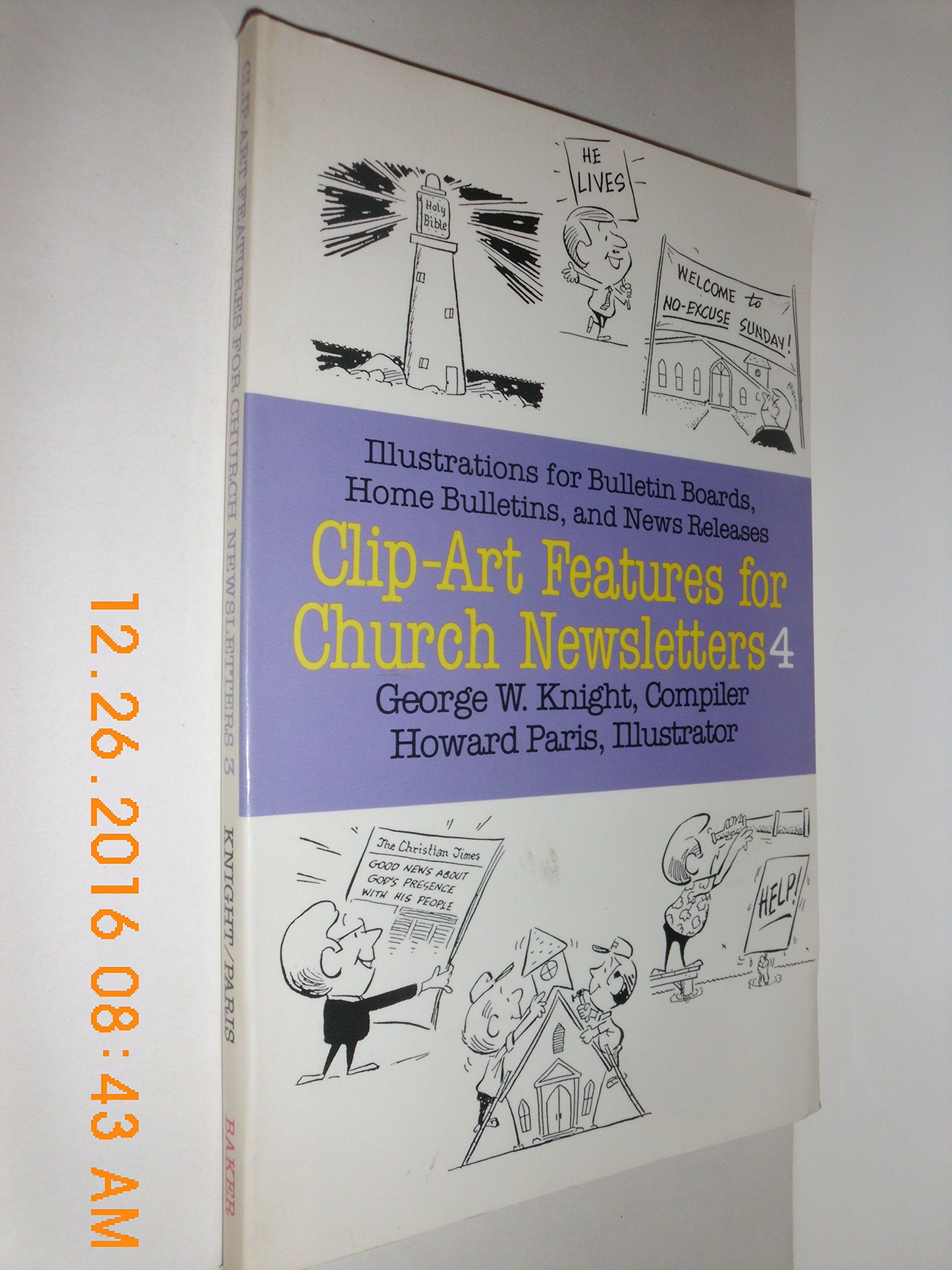Clip Art Features for Church Newsletters, No 4,Used