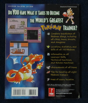 Pokemon (Blue Cover) (Prima's Official Strategy Guide),Used