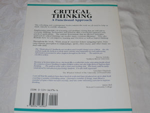Critical Thinking: A Functional Approach,Used