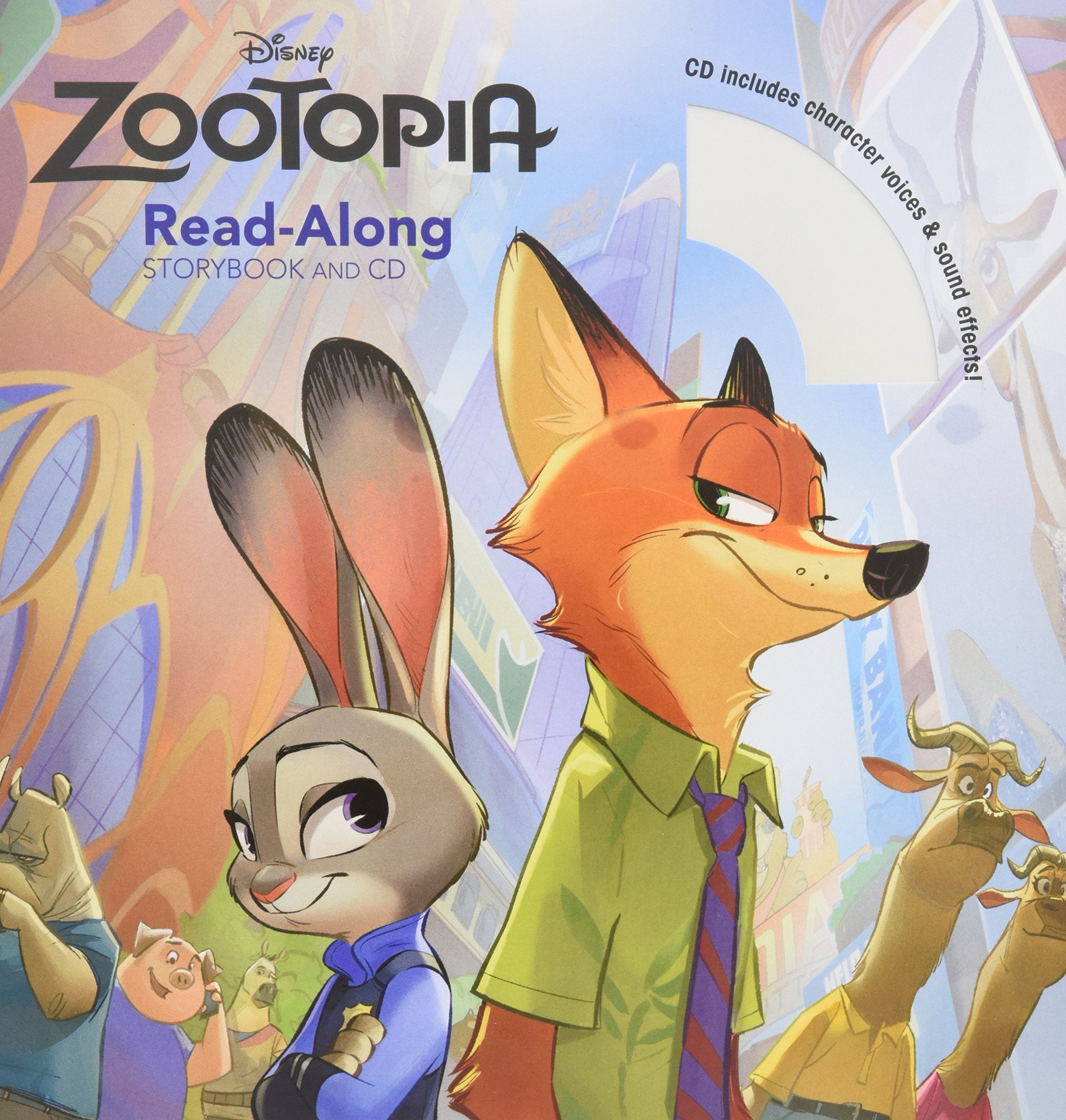 Zootopia ReadAlong Storybook & CD (ReadAlong Storybook and CD),Used