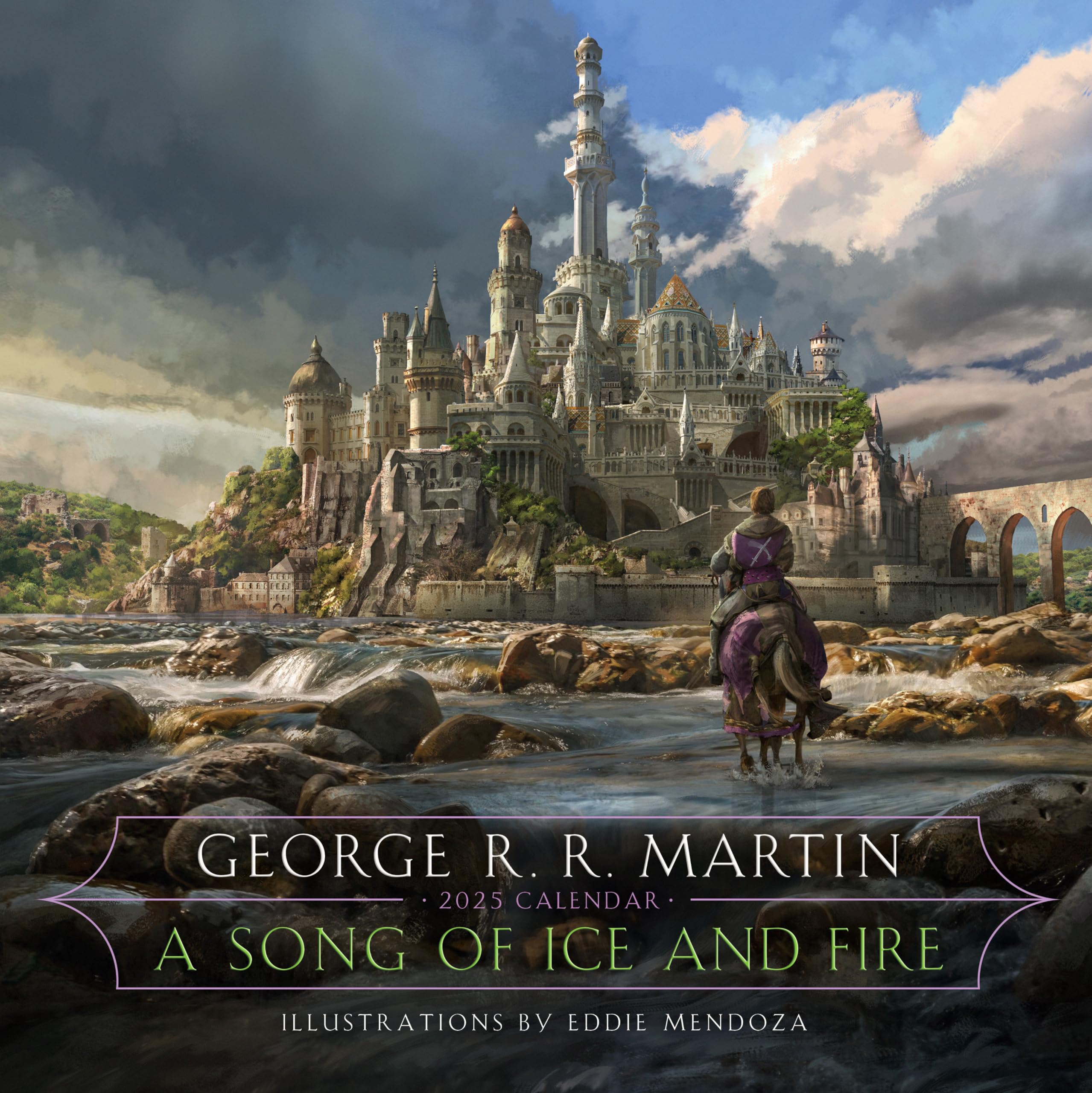 A Song Of Ice And Fire 2025 Calendar: Illustrations By Eddie Mendoza,New